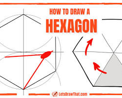 Image of freehand drawing a hexagon