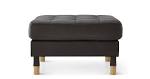 Leather fabric footstools in a range of styles DFS