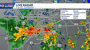 Rain, storms moving in Central Florida on Thursday evening
