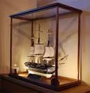 Display cases for model ships