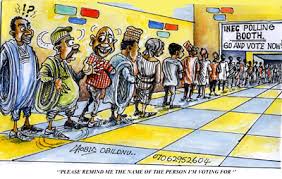 Image result for Nigerian Election 2015 stuff in Carton