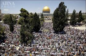 Image result for ‫اولین نماز جمعه ماه مبارک رمضان در مسجدالاقصی برگزار شد‬‎