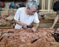 A small, authentic village workshop in rural Cambodia.
