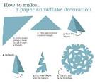how to make paper snowflakes chain