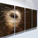 M - Contemporary metal wall art. Wall Sculptures by Ash