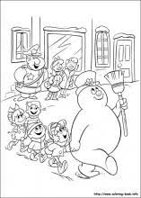 Image result for coloring book snowmen