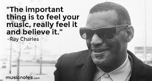 Amazing five noble quotes by ray charles photo German via Relatably.com