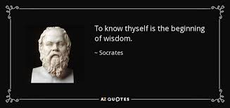 Socrates quote: To know thyself is the beginning of wisdom. via Relatably.com