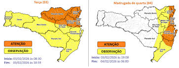 Previsão do Tempo para Hoje: Temporais e Chuvas Intensas Alertam para Riscos em Santa Catarina