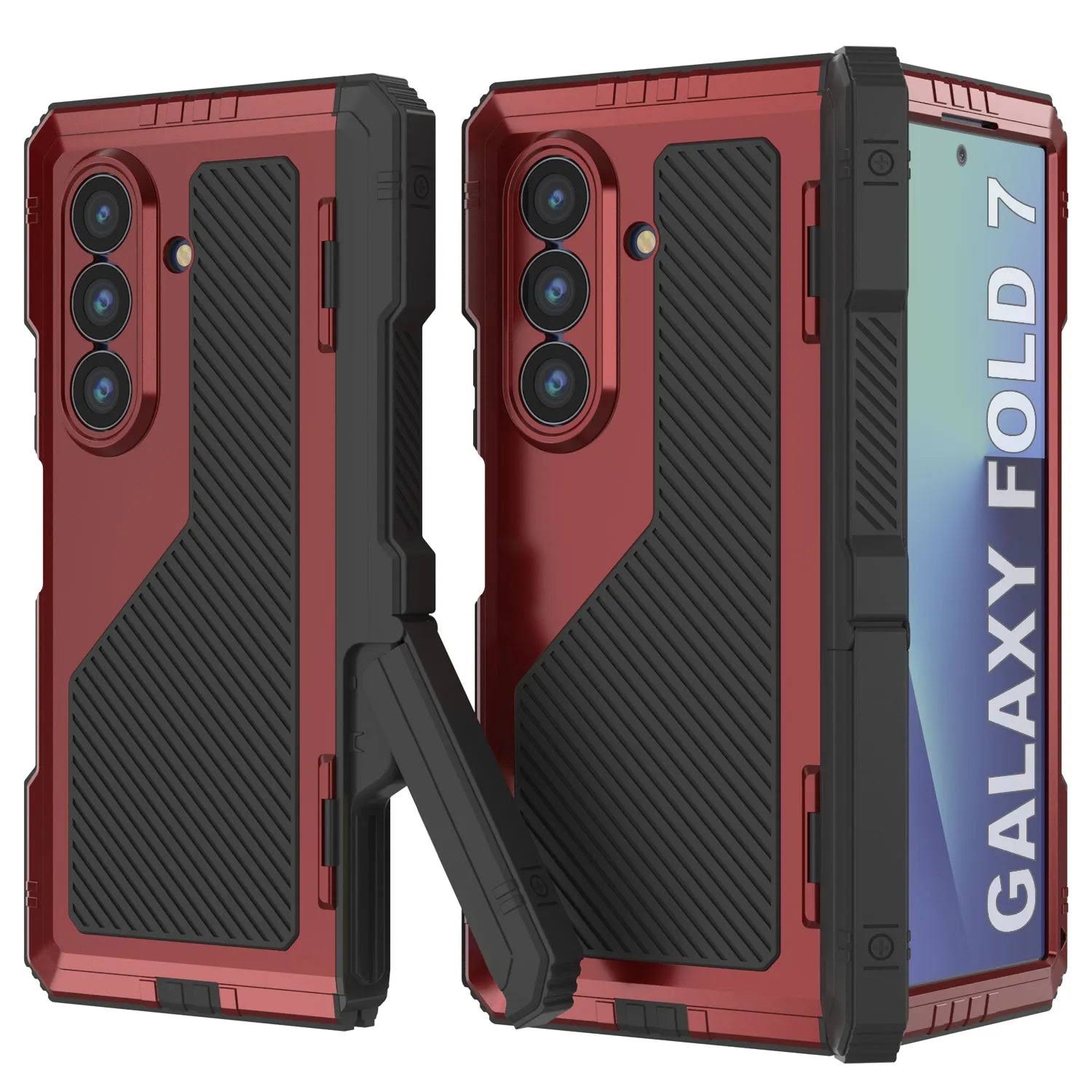 Galaxy Z Fold7 Metal Case Heavy Duty Military Grade Armor Cover Full Body Hard