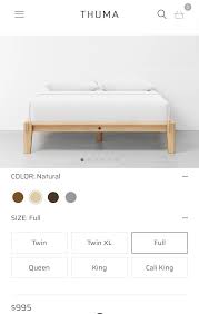 Thuma Classic Bed Frame Full Size for Sale in Cypress, CA - OfferUp