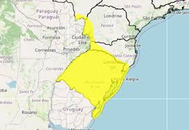 RS tem alerta amarelo para tempestade até terça-feira