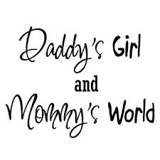 Amazon.com - Daddy&#39;s Girl and Mommy&#39;s World, Nursery Wall Art ... via Relatably.com