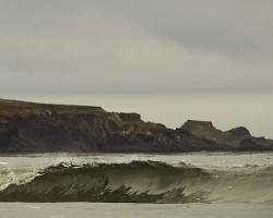 Image of Mendocino County California surfing