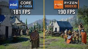 Comparison Ryzen 7 9800X3D and Core i9 14900K in Crimson Desert