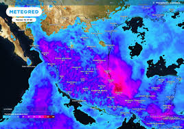 Divergencia y onda tropical traerán hoy jueves intensas tormentas con granizo en el Centro, Noroeste y Golfo de México