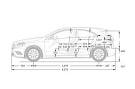 Dimensions des voitures Mercedes-Benz: longueur x largeur x hauteur