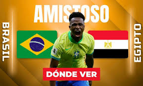 Brasil vs. Egipto EN VIVO. Partido amistoso 2026 HOY