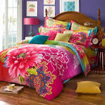 Colourful bedding