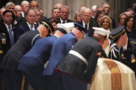 Bush, Biden and former vice presidents honor Dick Cheney, while Trump, Vance snubbed for funeral invitation
