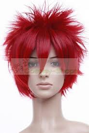 Custom Cheap Naruto Akatsuki Sasori Short Red 35cm Cosplay Spike Wig In Naruto Sasori For Sale ... - 16770_01_2