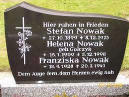 Grab von Helena Nowak (geb. Golczyk) (15.01.1909-05.12.1998 ...