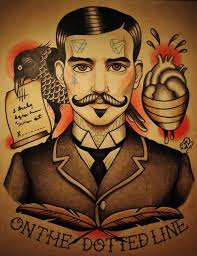 Image result for mustache tattoo