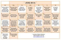 Monthly Motivational Quotes Calendar on Pinterest | Motivational ... via Relatably.com