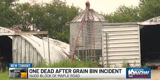 Man dies after becoming trapped in burning grain bin at Marshall County family farm, coroner says