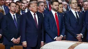 Trump joins Zelensky and Netanyahu at Lindsey Graham's funeral after talks