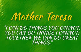 Mother Teresa Quotes About Volunteering. QuotesGram via Relatably.com