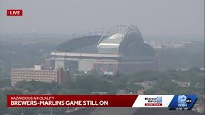 Brewers to play Friday game after monitoring air quality, offer ticket exchange ahead of Marlins game