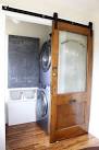 Barn door laundry room