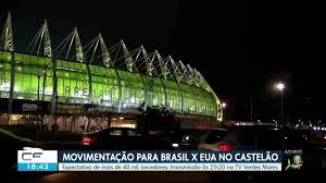 A movimentação para jogo do Brasil na Arena Castelão