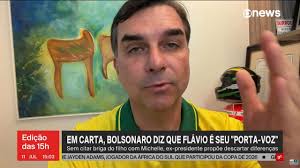 Em carta, Bolsonaro diz que Flávio é seu 'porta-voz' e pede pra deixar 'de lado diferenças', sem citar briga do filho com Michelle