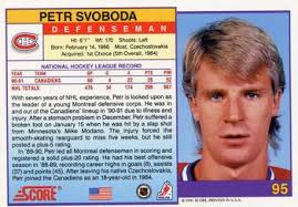 1991-92 Score American #95 Petr Svoboda Back - 4890-95Bk