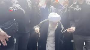 آیت الله جنتی در مراسم تشییع رهبر انقلاب