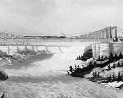 Image of Niagara Falls Suspension Bridge John A. Roebling pictures