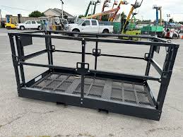NEW Telehandler Work Platform 4' x 7' 8" Man Basket 1,700 LB ...
