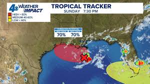 Gulf disturbance becomes better organized, now has 70% chance of developing near Louisiana — WWLTV.com