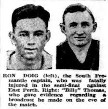 &#39;&#39;Sandy&#39; Oswald will have the formidable task of watching Ronnie Doig tomorrow. What a stirring struggle it should be! A lot depends on this encounter for ... - 5025b.DoigRon2