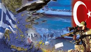 Αποτέλεσμα εικόνας για φωτο εικονες αιγαιου πελαγους με τουρκικα πολεμικα αεροπλανα και πλοια