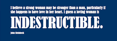 Military Wife Quote: A Loving Woman Is Indestructible | SpouseBuzz.com via Relatably.com