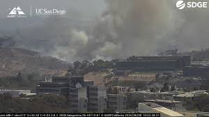 Evacuations under way as crews battle brush fire in Sorrento Valley