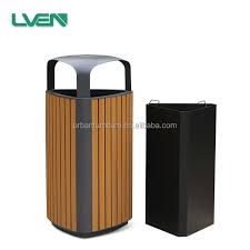 Outdoor Triangular Trash Can - Eco-Friendly & Durable