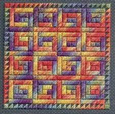 Image result for six inch log cabin quilt block