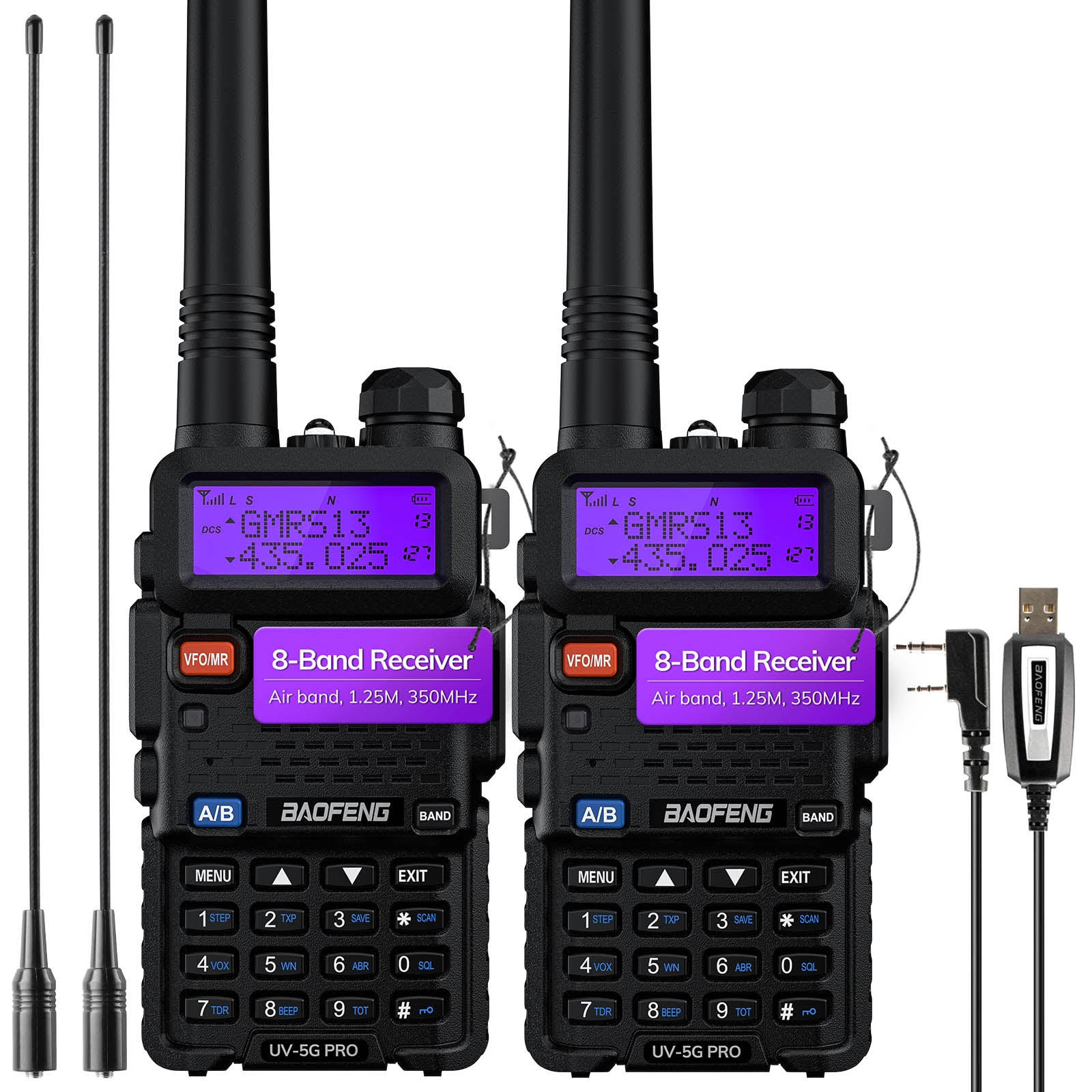 Baofeng UV-5G Pro 5W GMRS Radio