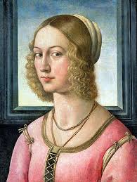 Portrait of Giovanna Tornabuoni, c.1485/88 | Ghirlandaio | Painting Reproduction. Select Your Size. Select Aged Look Effect. SKU: GHD-5543-5893 - ghirlandaio005