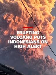 Erupting volcano puts Indonesians on high alert