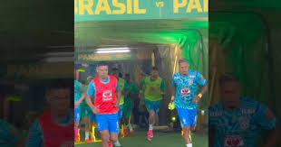 Veja o aquecimento da Seleção Brasileira antes do jogo contra o Panamá